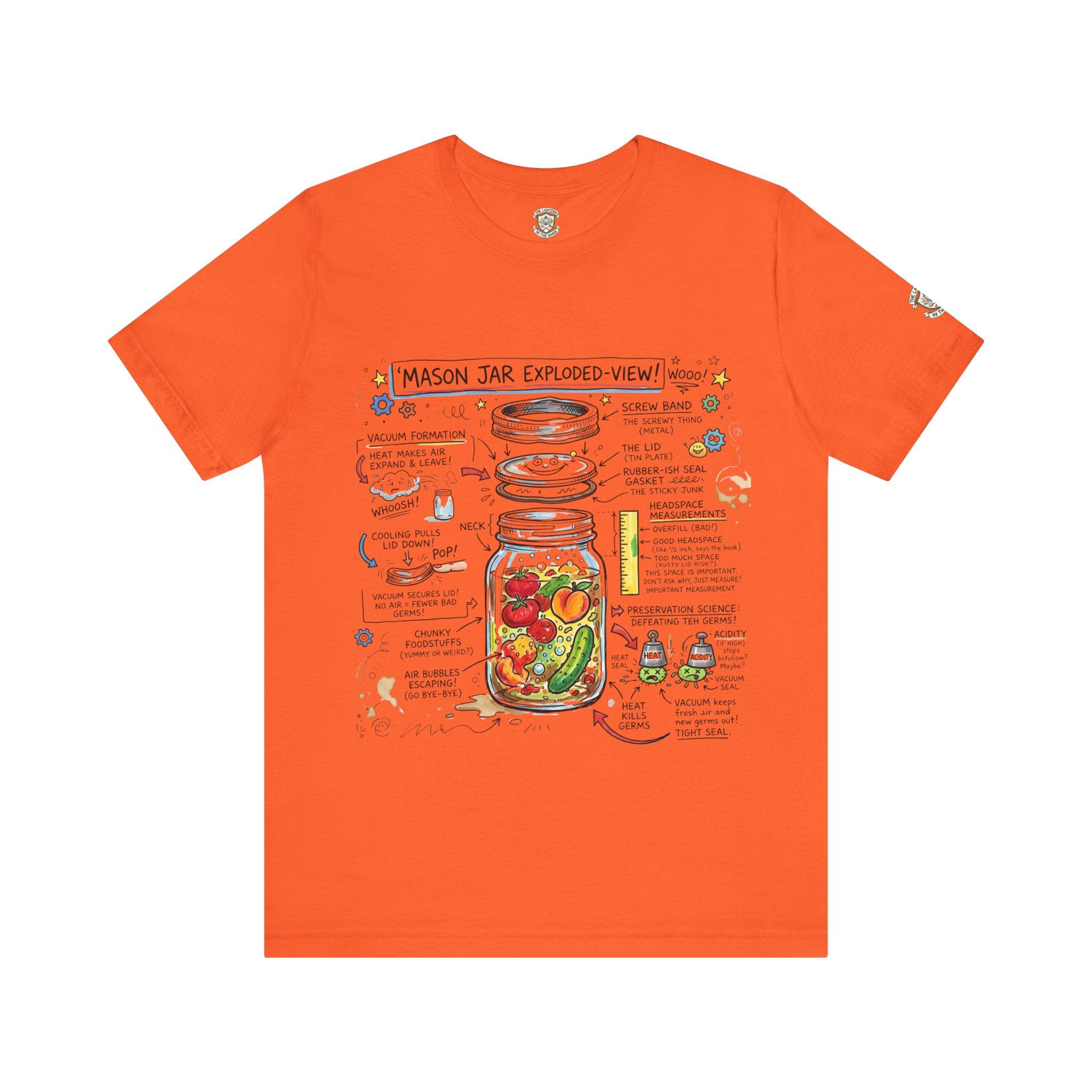 Mason Jar Exploded-View T‑Shirt