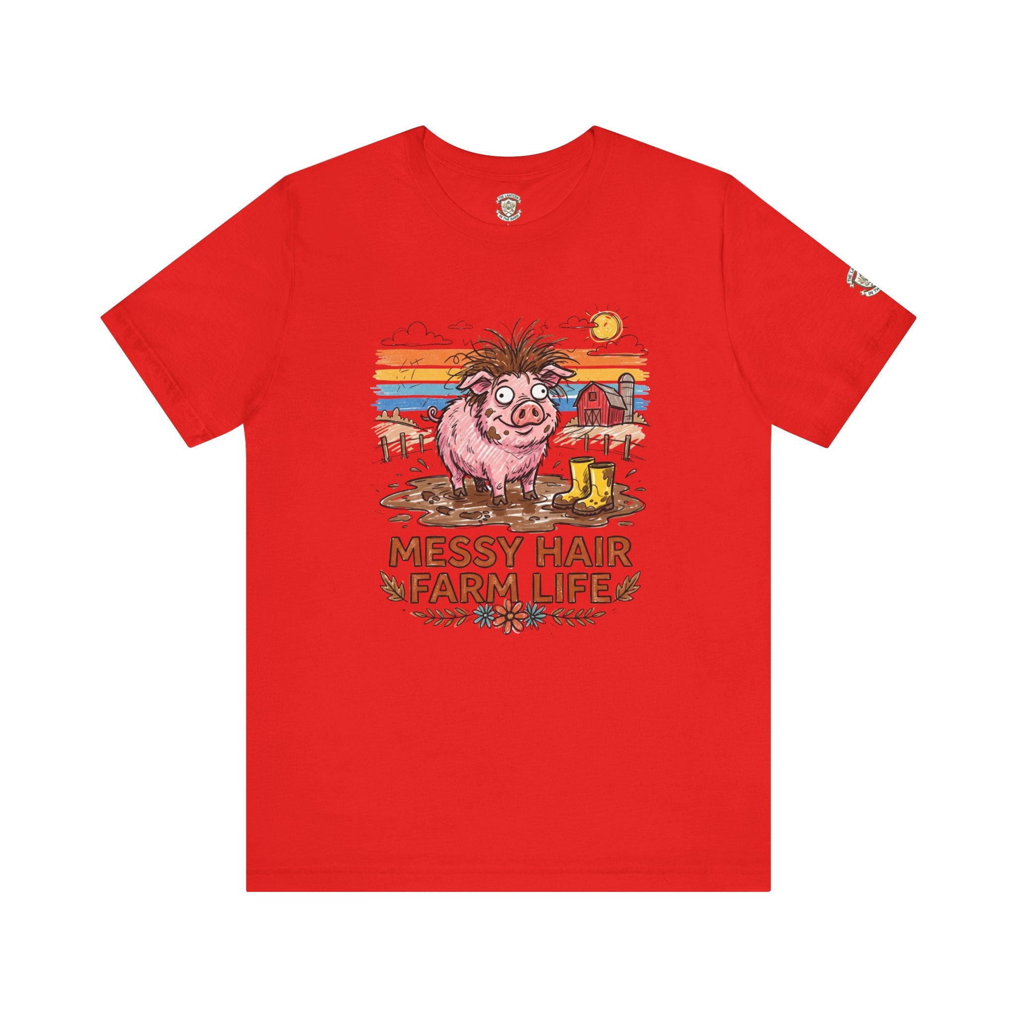 Messy Hair Farm Life T‑Shirt