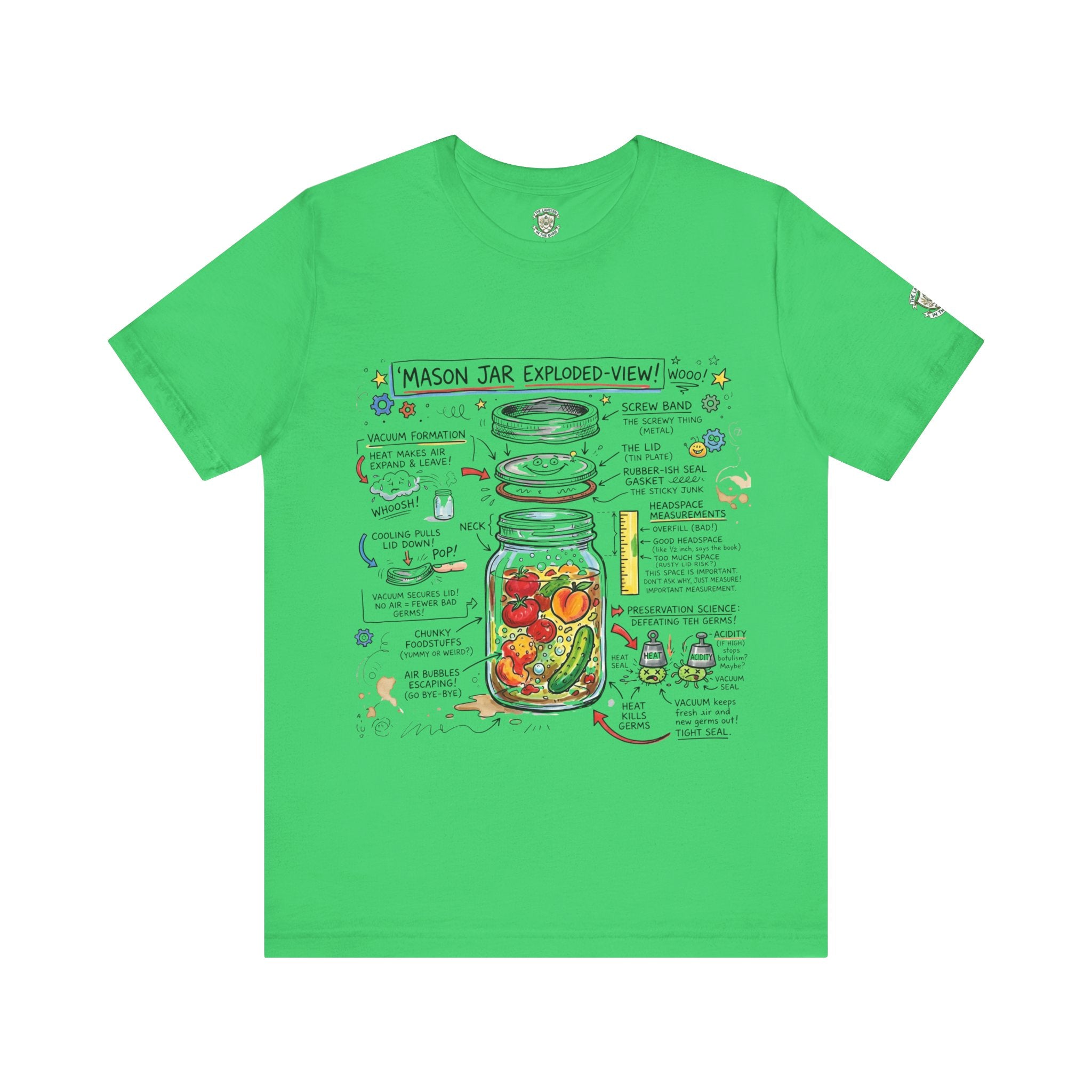 Mason Jar Exploded-View T‑Shirt