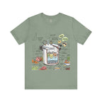 Camiseta con diagrama de olla a presión
