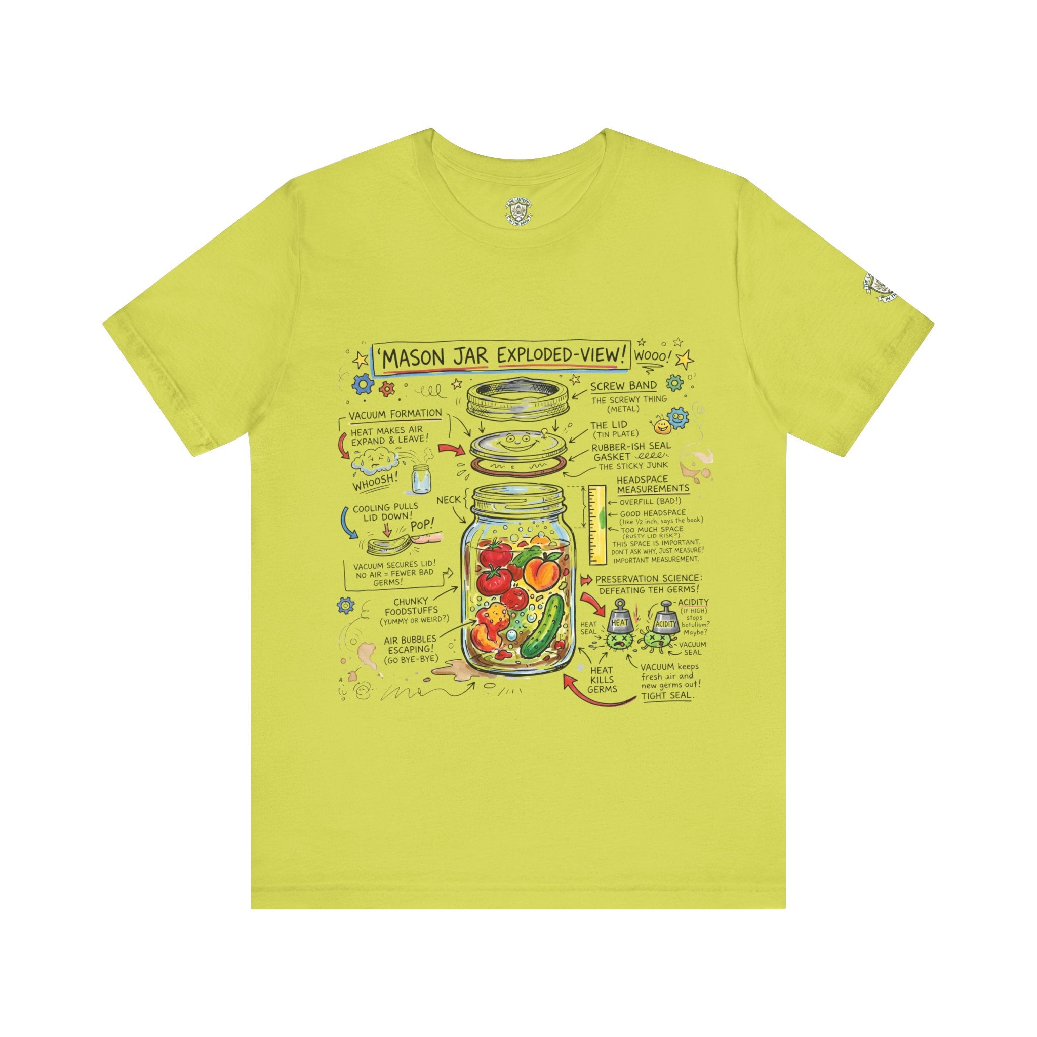 Mason Jar Exploded-View T‑Shirt