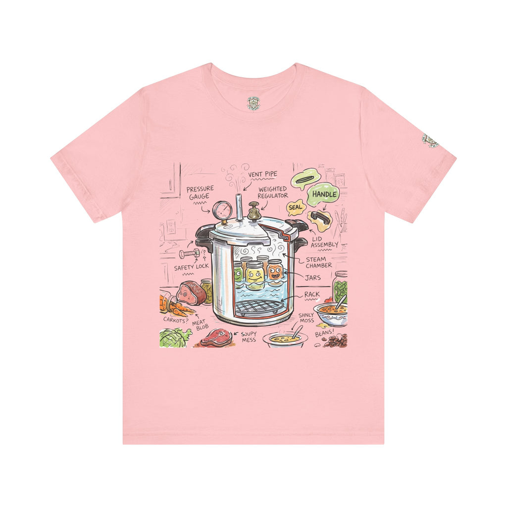 Camiseta con diagrama de olla a presión
