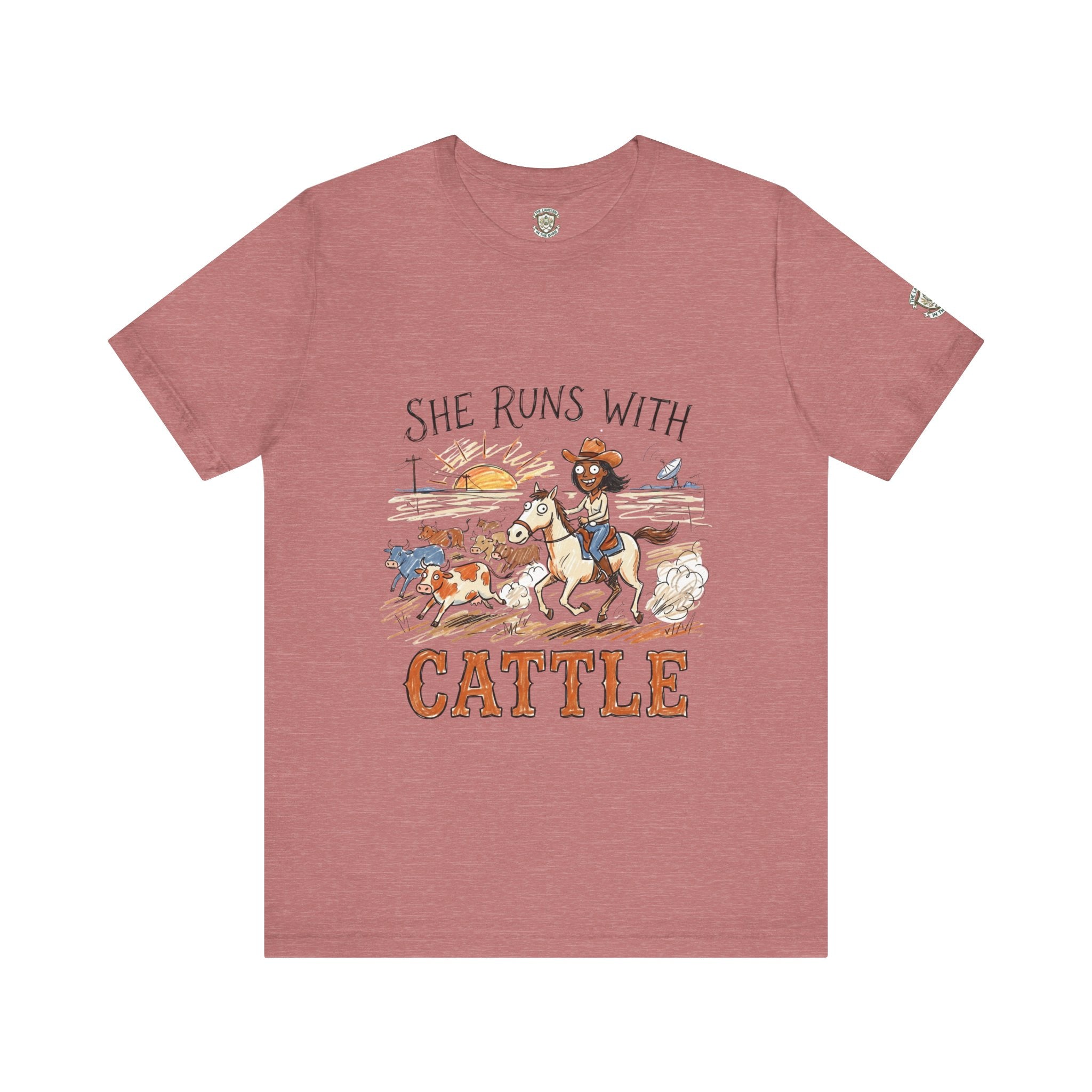 She Runs With Cattle T-Shirt
