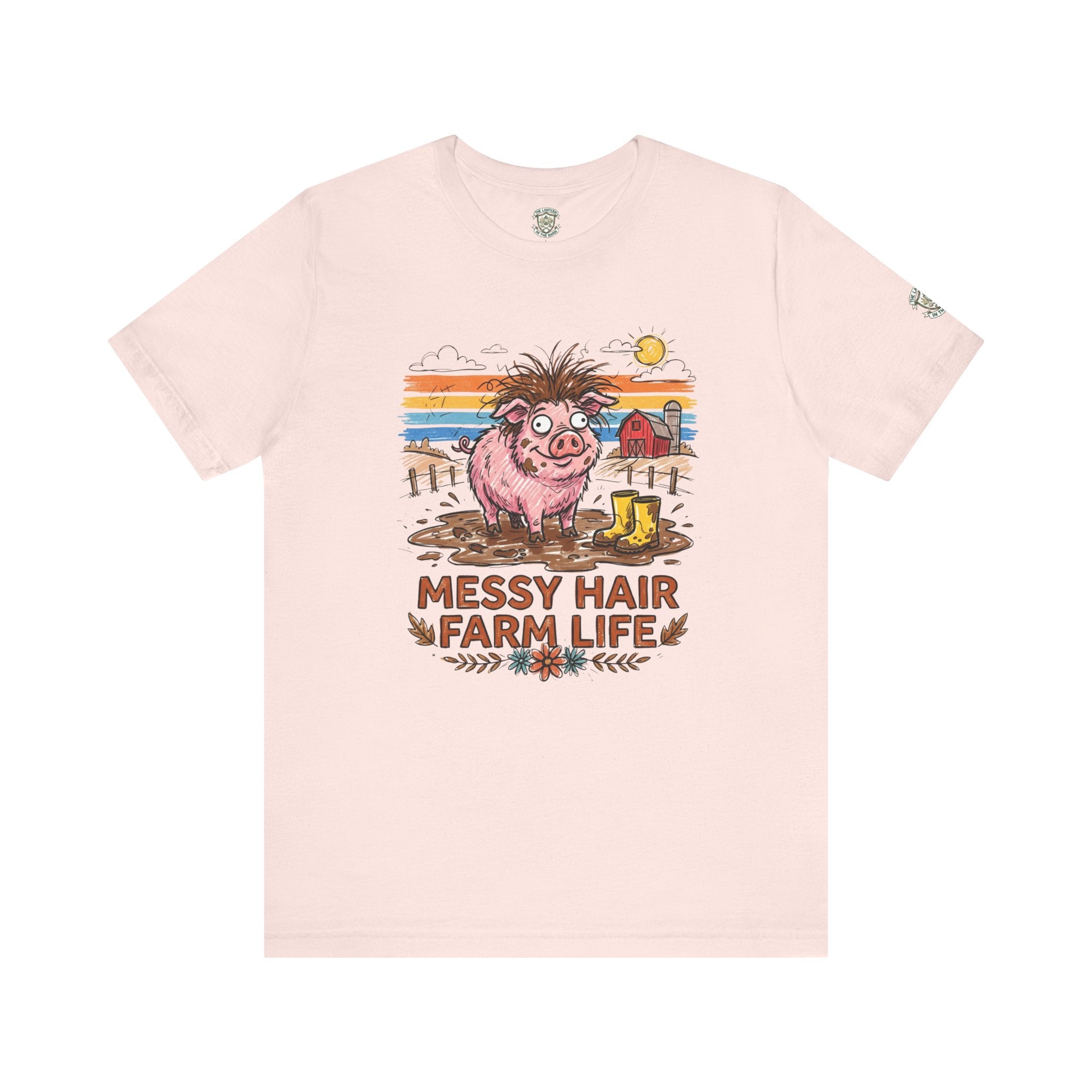 Messy Hair Farm Life T‑Shirt