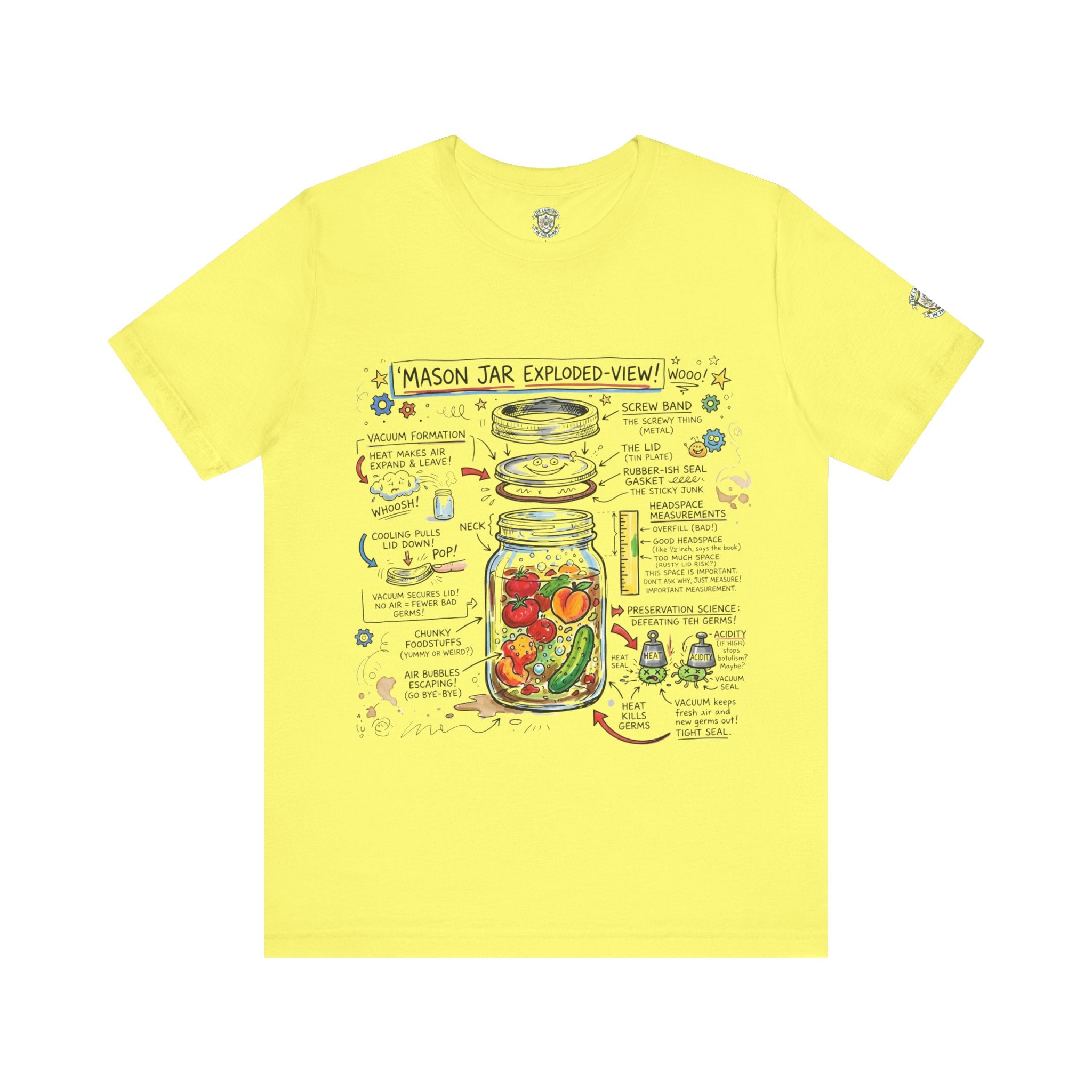 Mason Jar Exploded-View T‑Shirt
