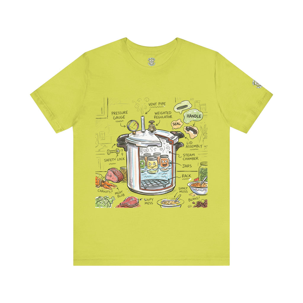 Camiseta con diagrama de olla a presión