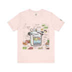Camiseta con diagrama de olla a presión