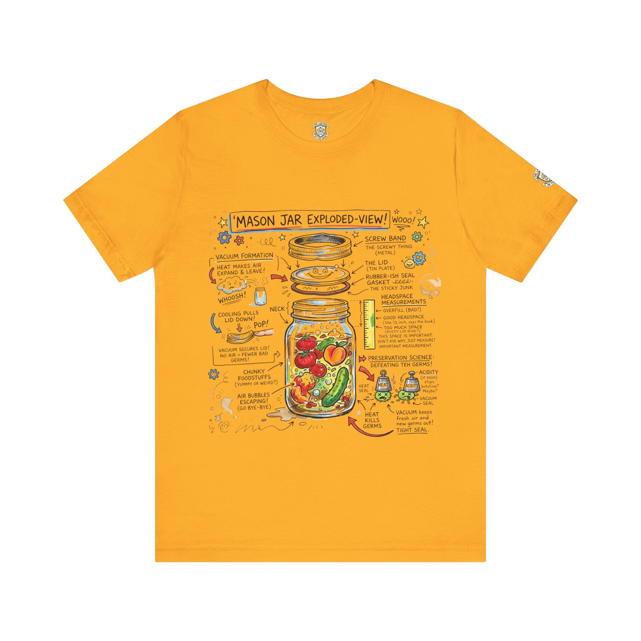 Mason Jar Exploded-View T‑Shirt