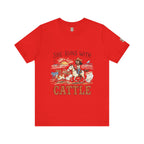 She Runs With Cattle T-Shirt