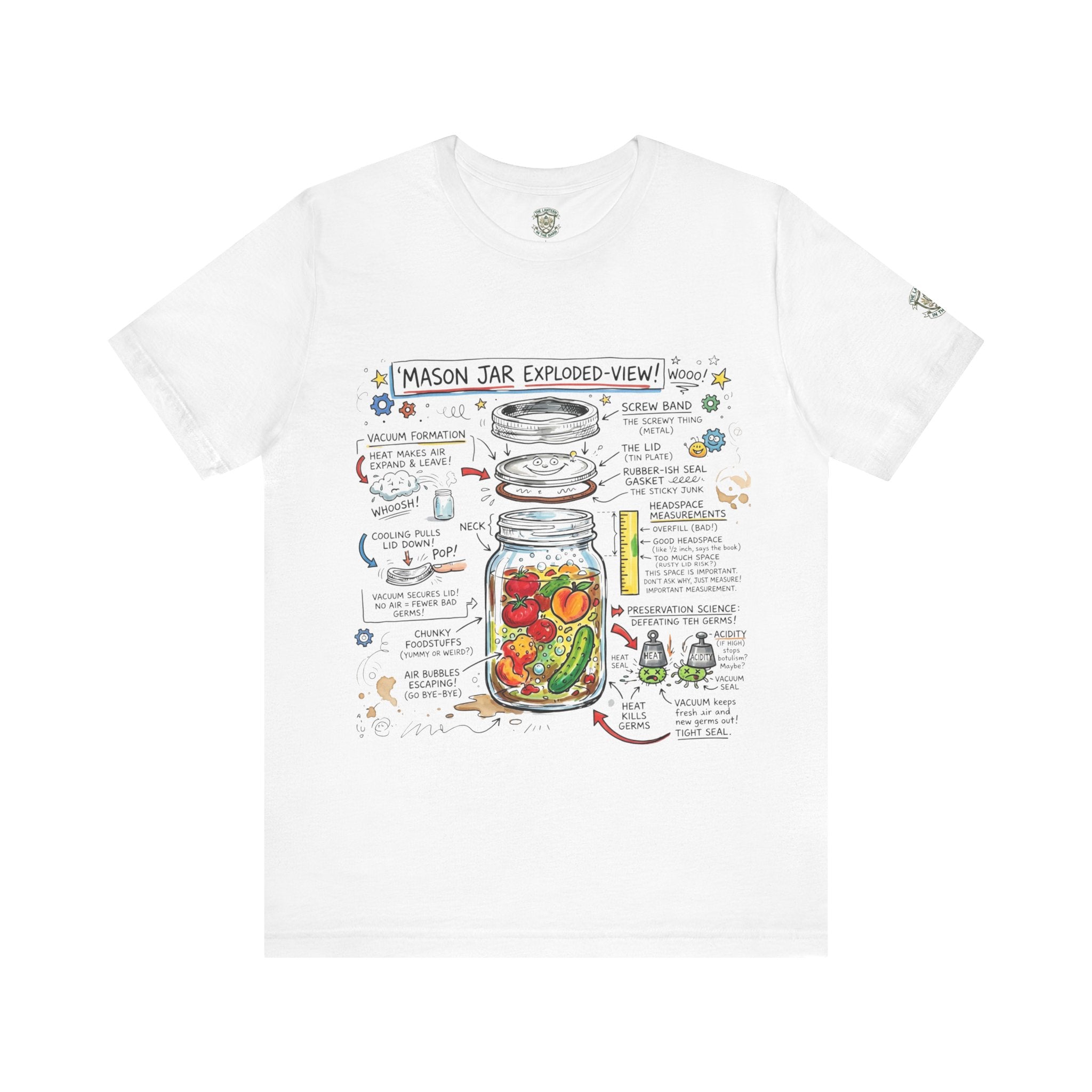 Mason Jar Exploded-View T‑Shirt