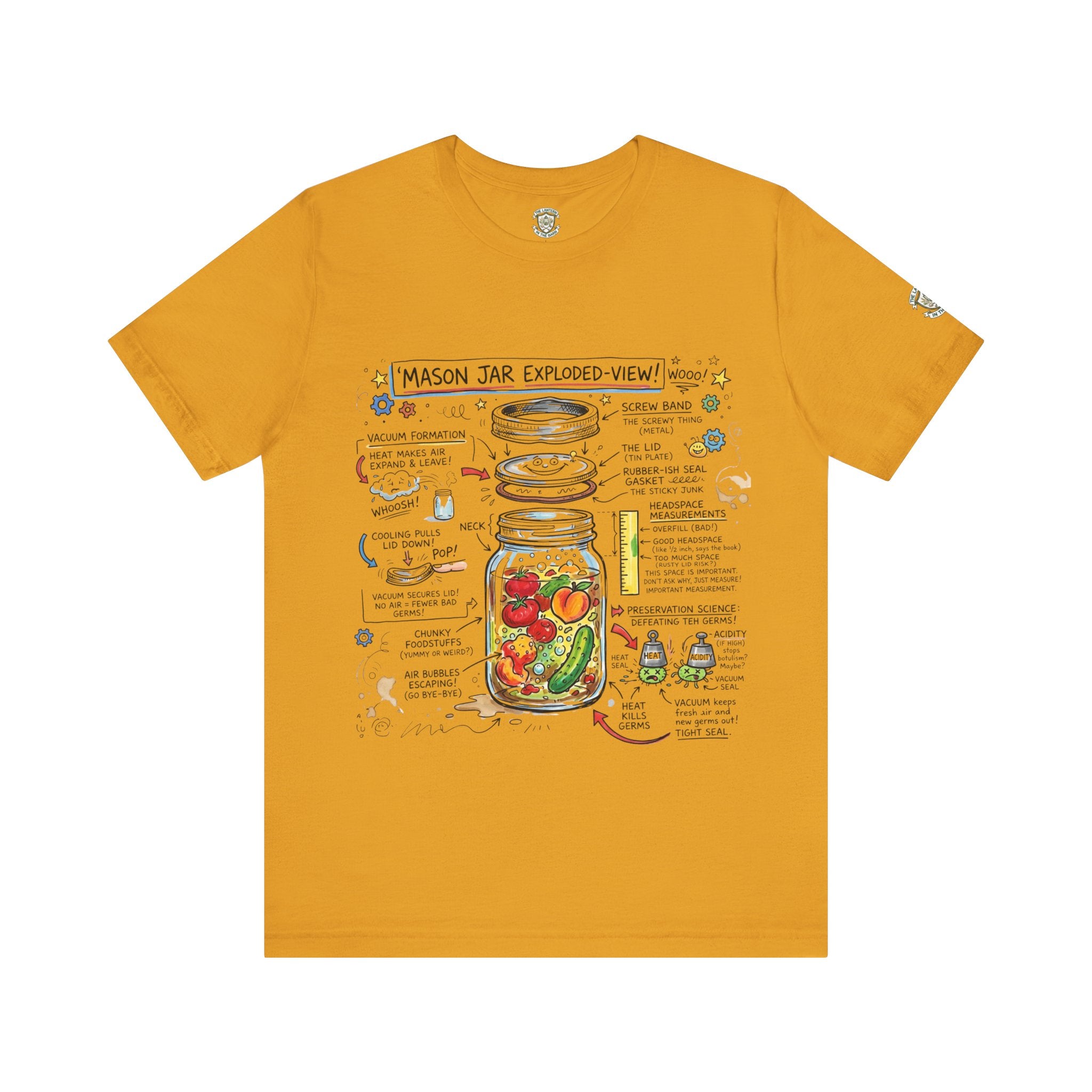 Mason Jar Exploded-View T‑Shirt