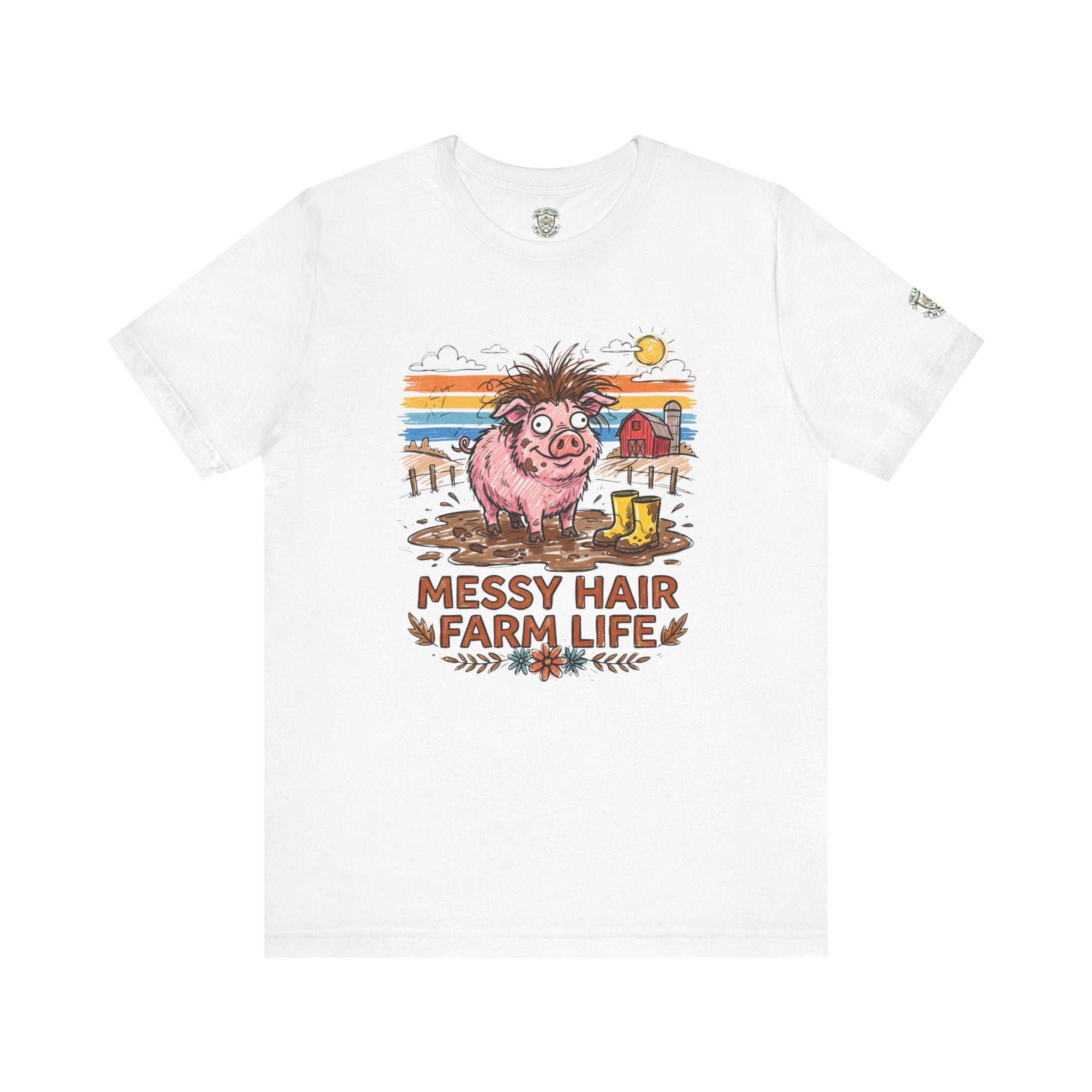 Messy Hair Farm Life T‑Shirt