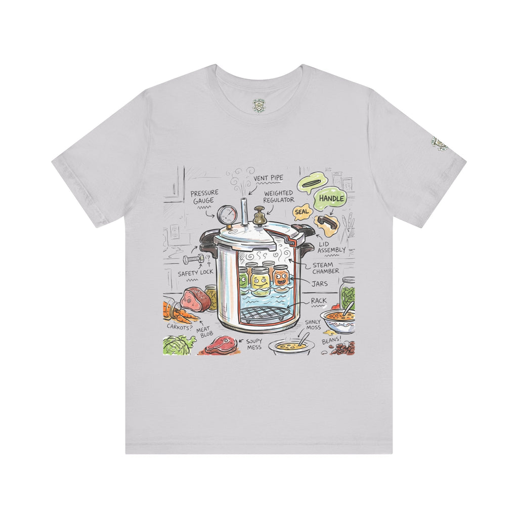 Camiseta con diagrama de olla a presión