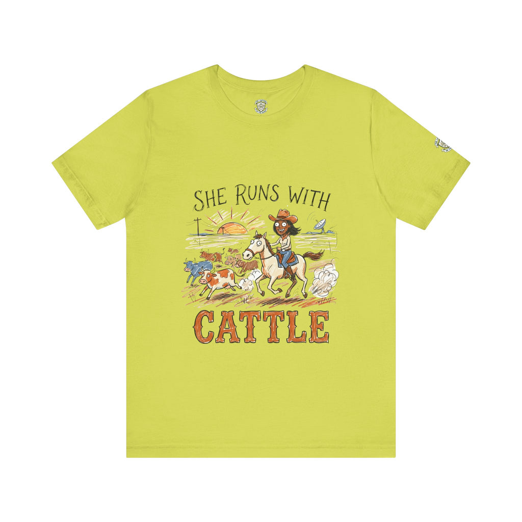 She Runs With Cattle T-Shirt