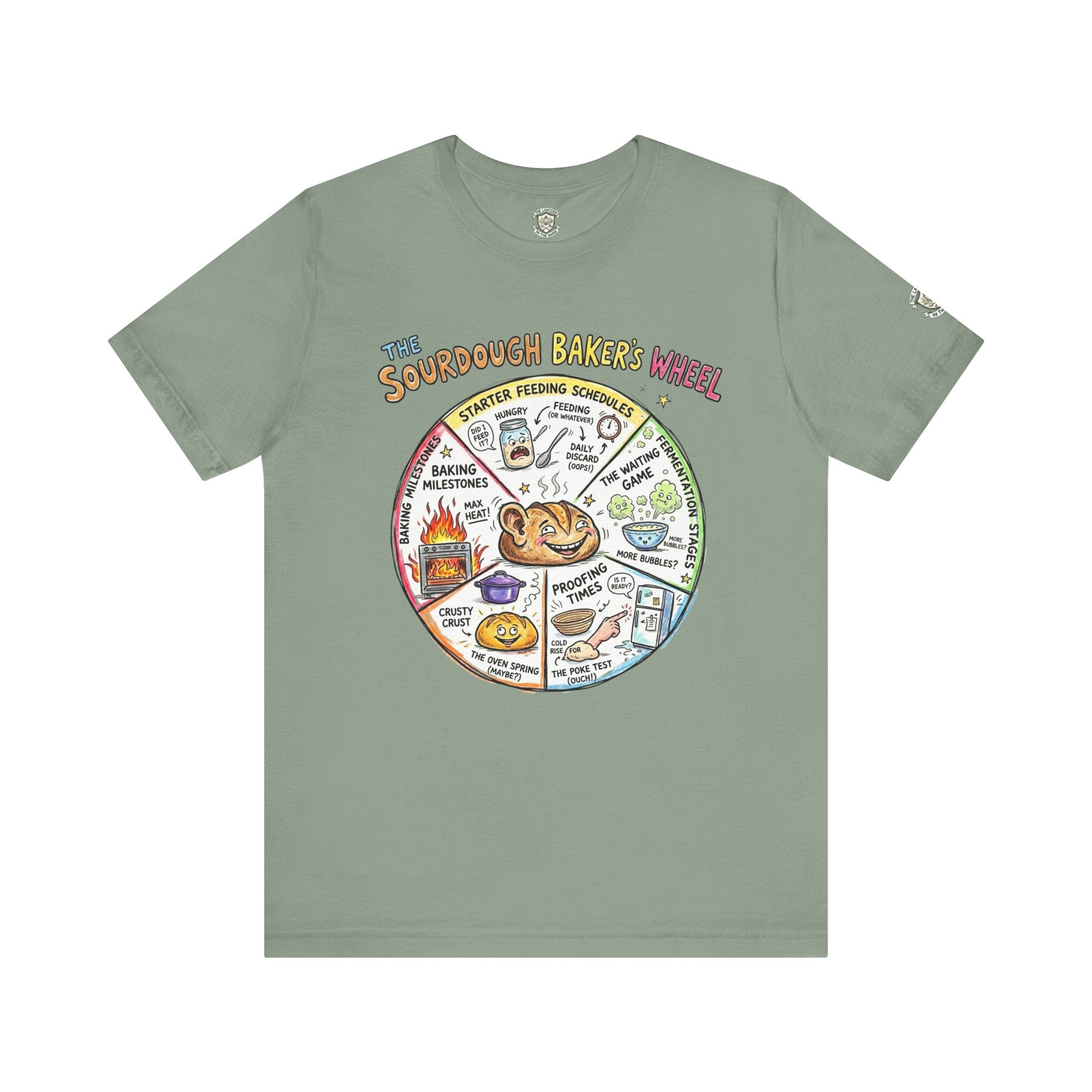 Sourdough Baker's Wheel T-Shirt