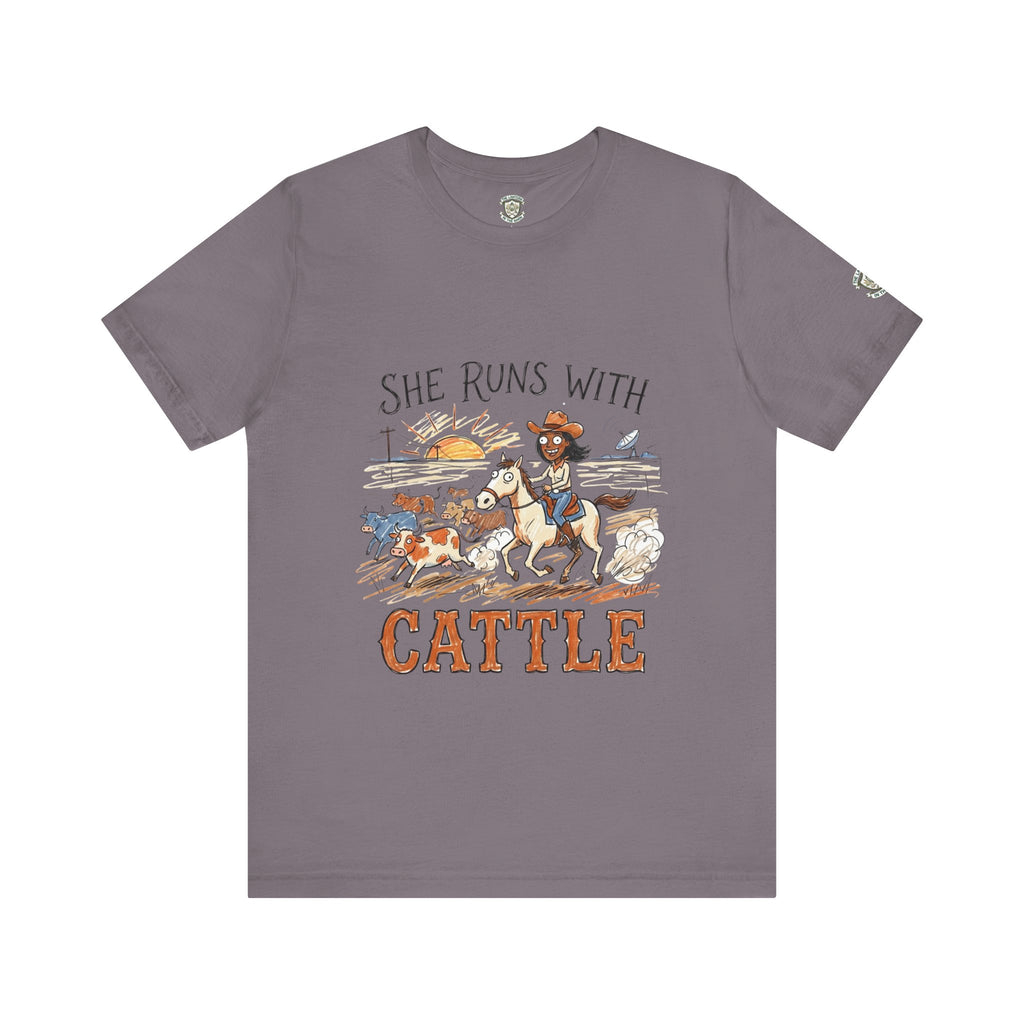 She Runs With Cattle T-Shirt