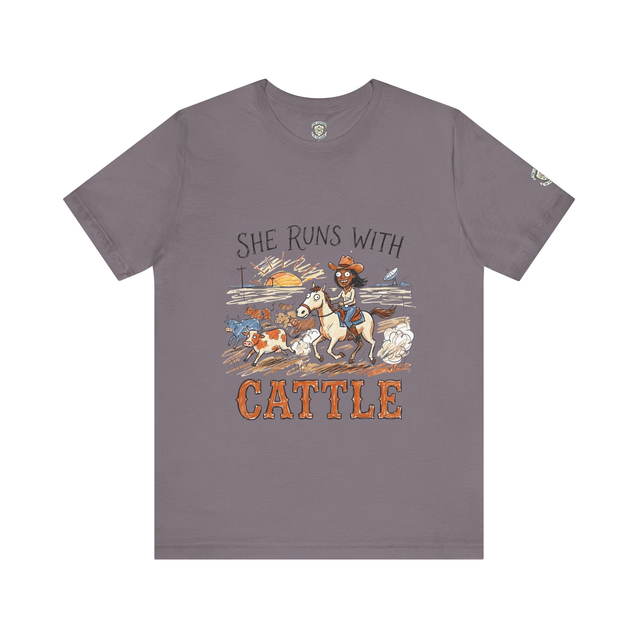 She Runs With Cattle T-Shirt