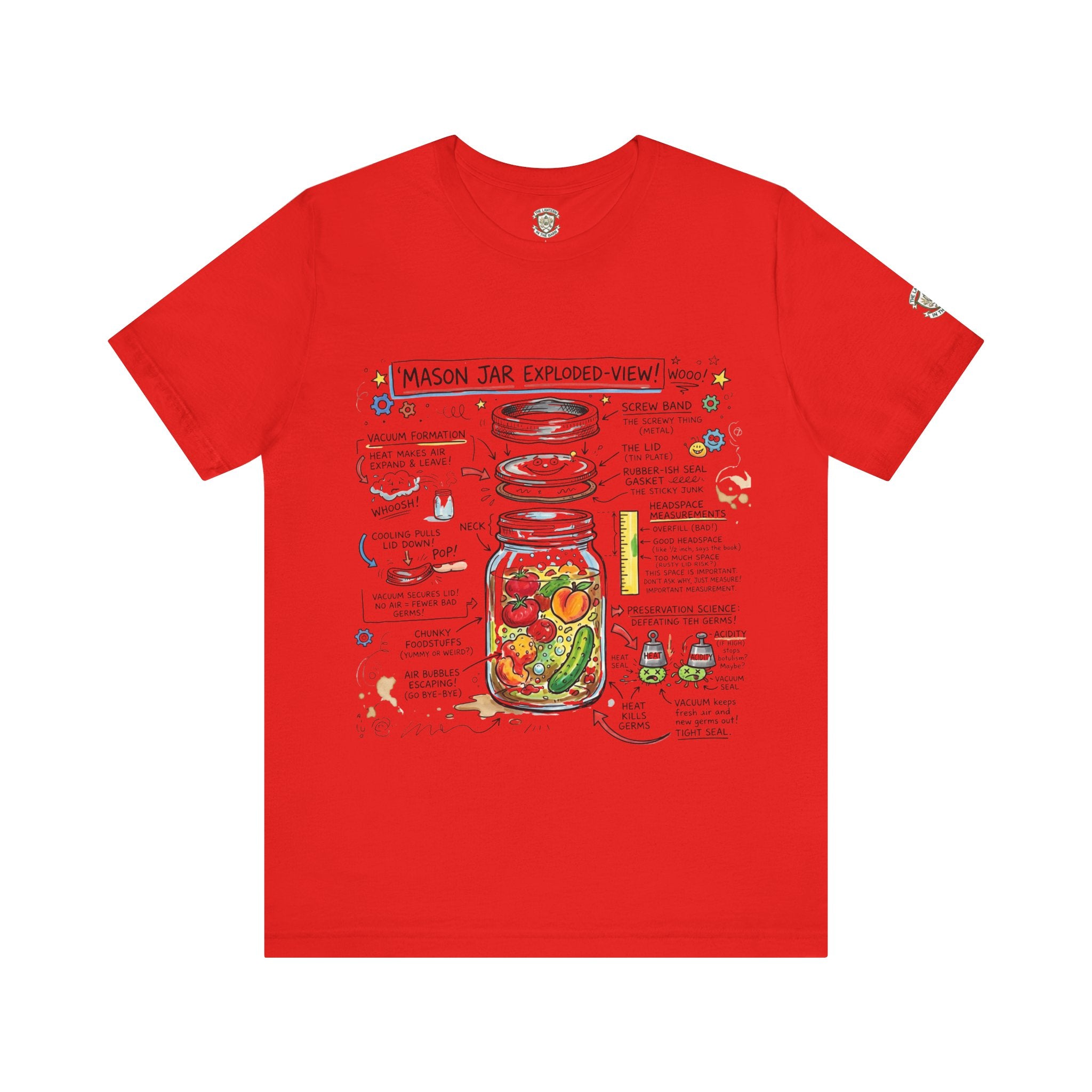 Mason Jar Exploded-View T‑Shirt