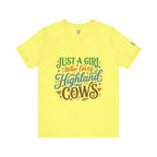 Just A Girl Who Loves Highland Cows T-Shirt