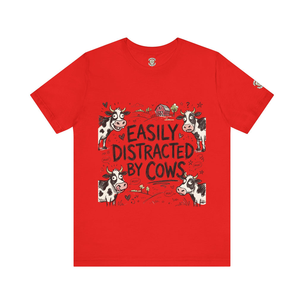 Easily Distracted by Cows T‑Shirt