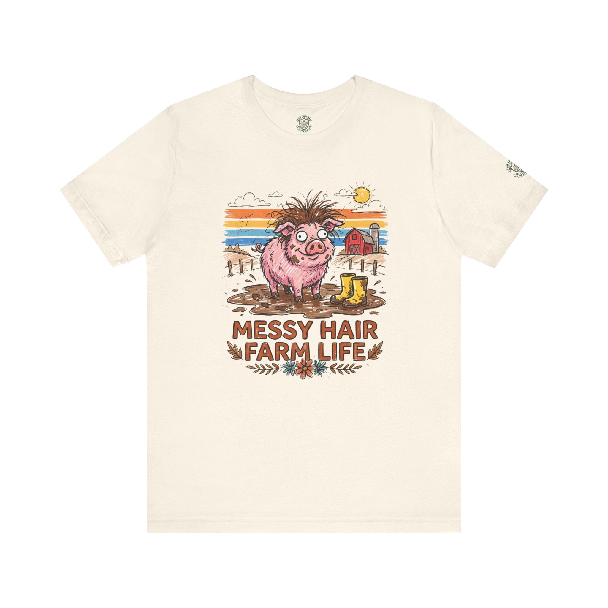 Messy Hair Farm Life T‑Shirt