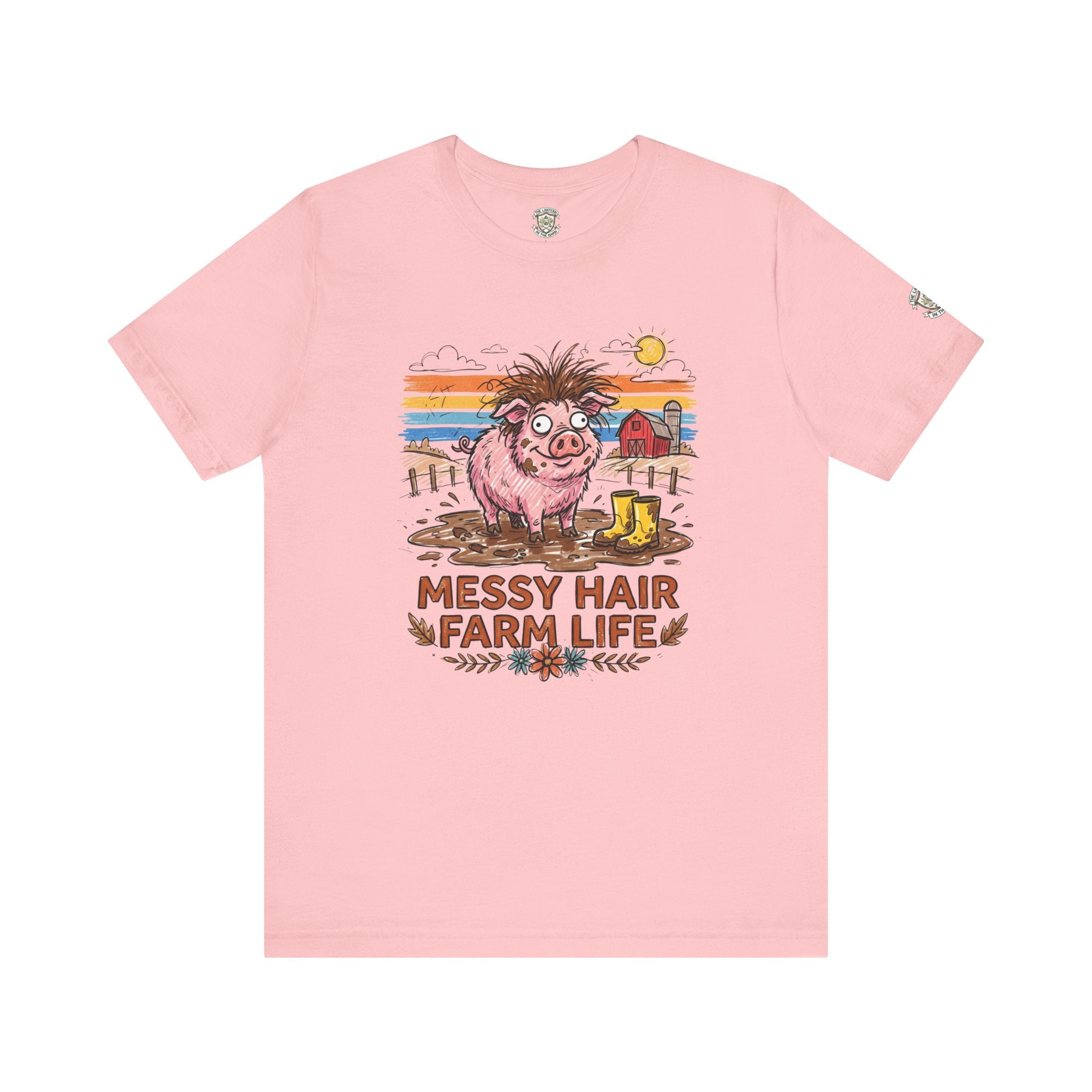 Messy Hair Farm Life T‑Shirt