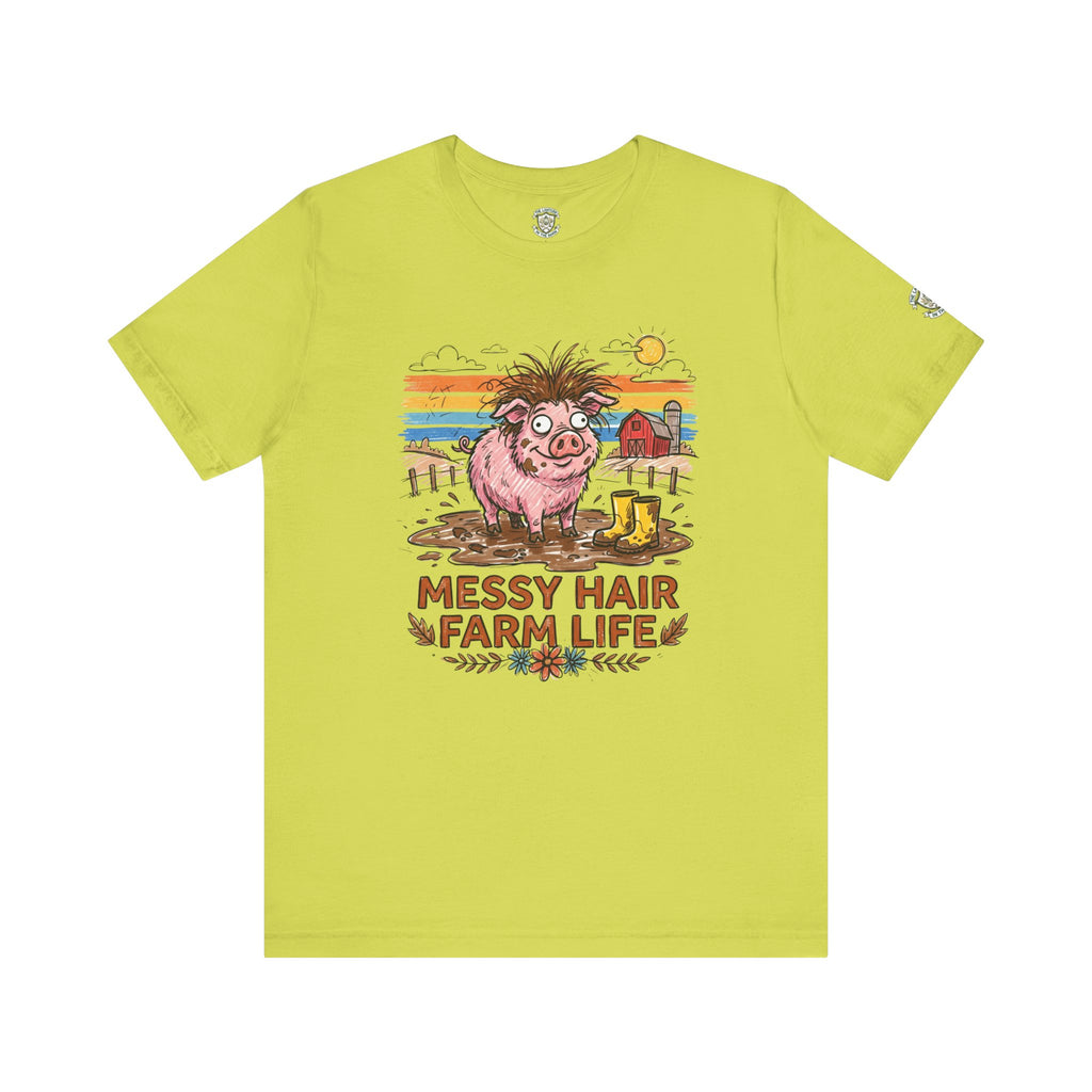 Messy Hair Farm Life T‑Shirt
