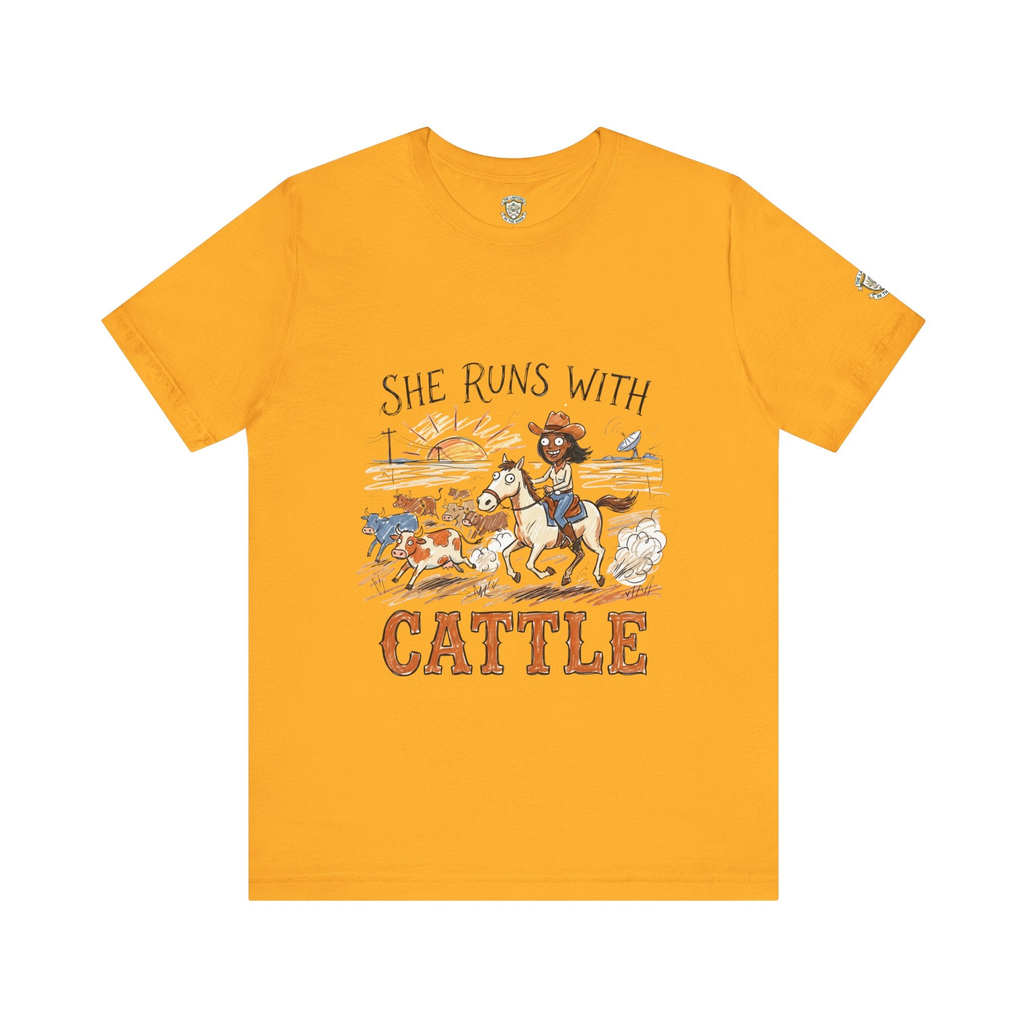 She Runs With Cattle T-Shirt