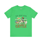 She Runs With Cattle T-Shirt