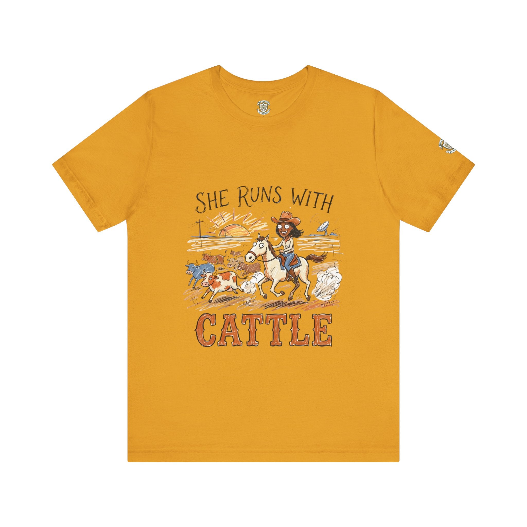 She Runs With Cattle T-Shirt